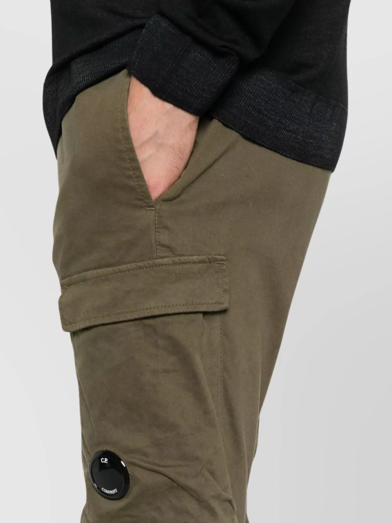 C.p. Company Ergonomic Cargo Trousers Featuring Pockets