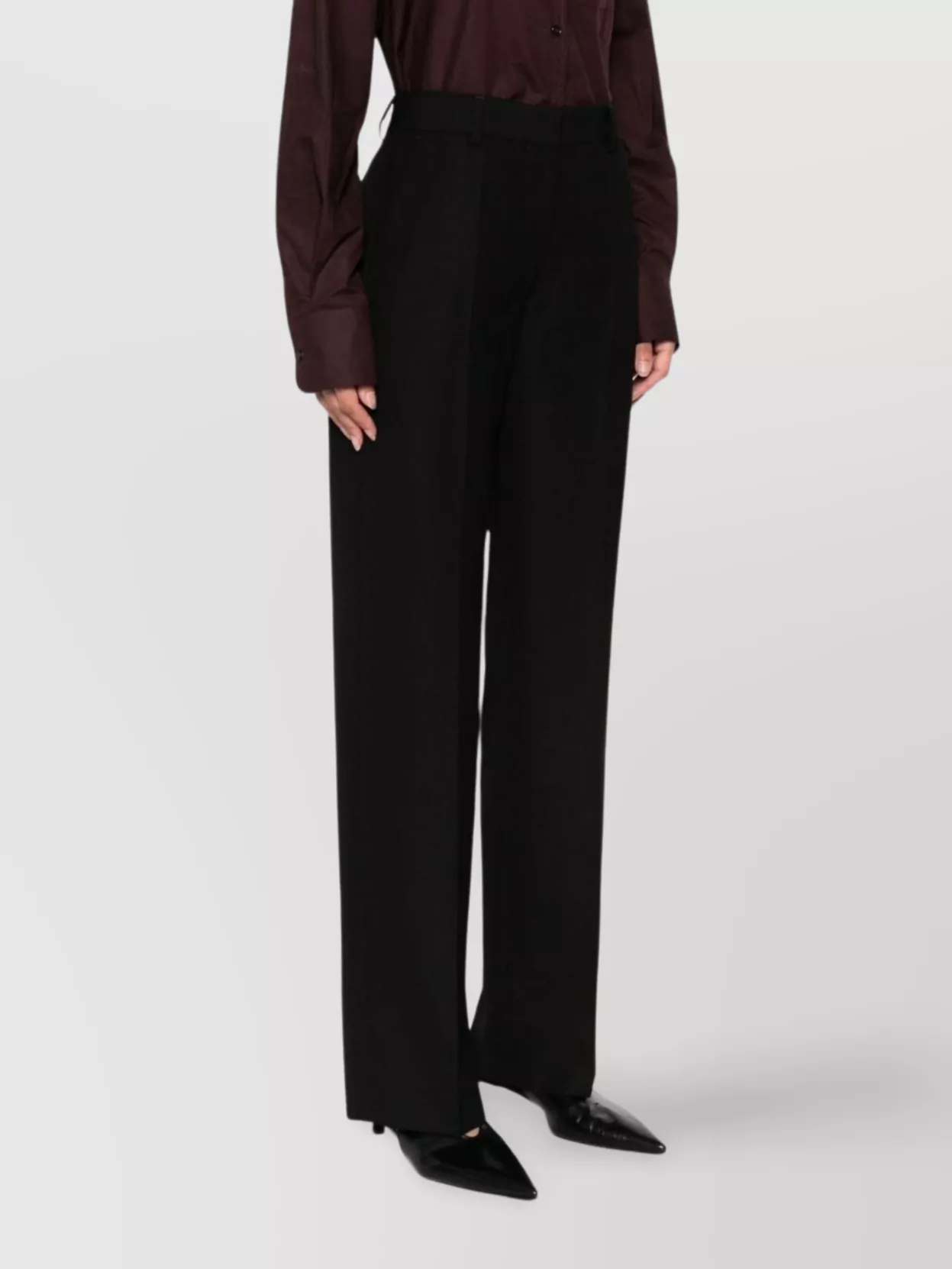 Totême Tailored Wool Blend Trousers