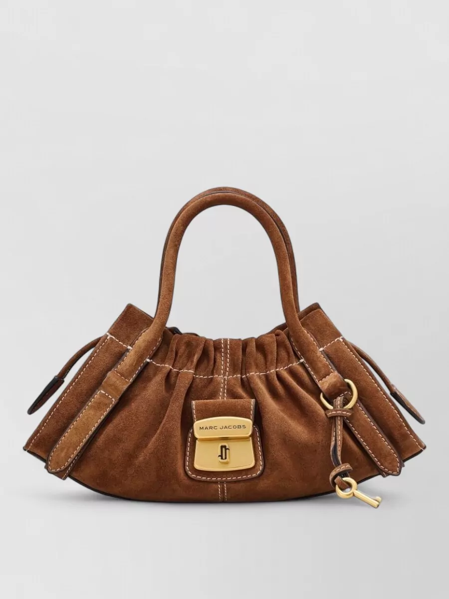 Marc Jacobs the satchel small suede leather shoulder bag
