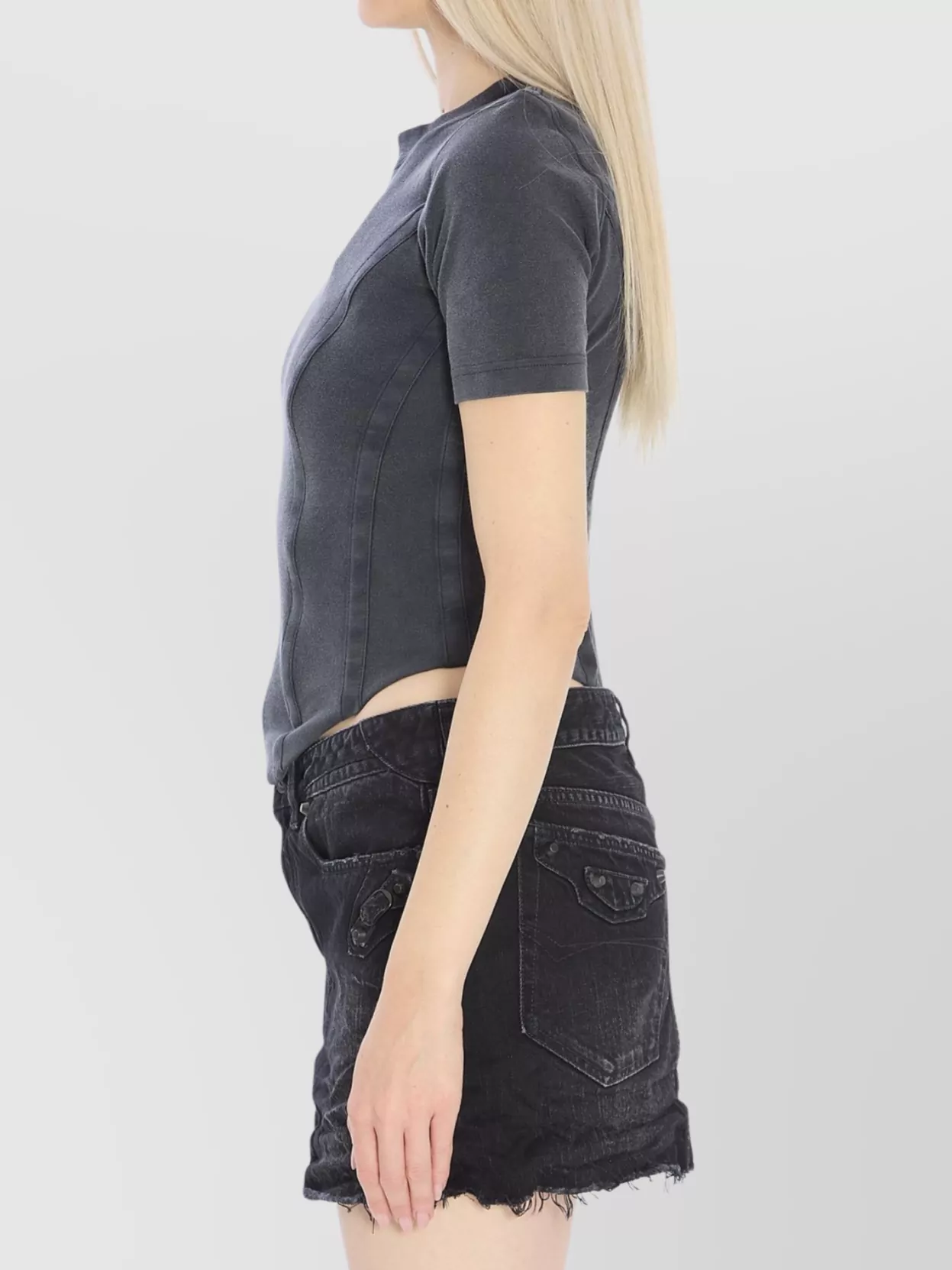 Balenciaga Fitted Corset Style T-Shirt