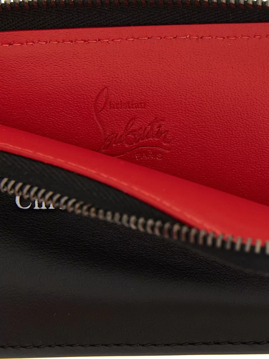 Christian Louboutin Leather Zip Card Holder