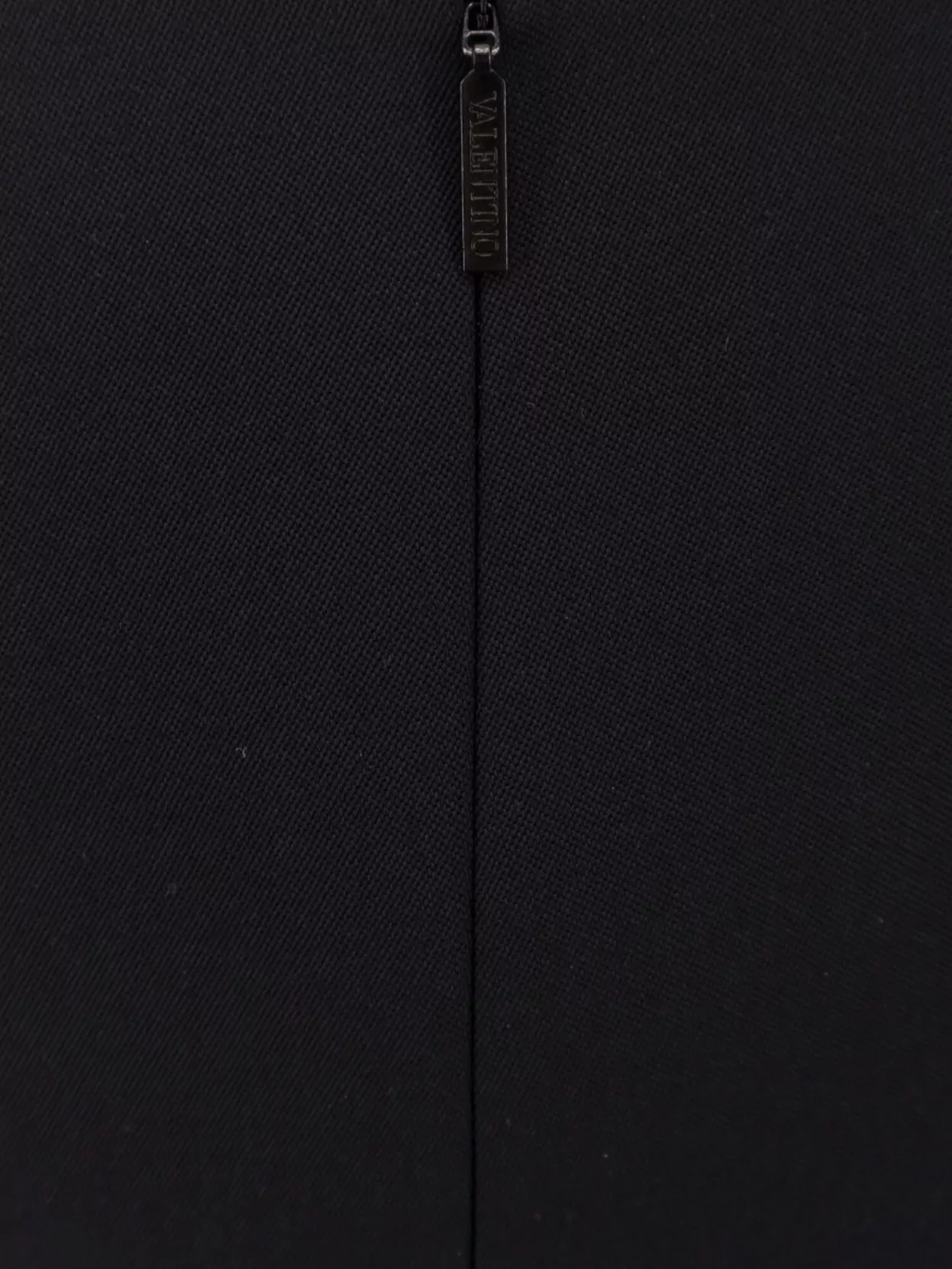 Valentino Virgin Wool Longuette Skirt With Slits And Silk Lining