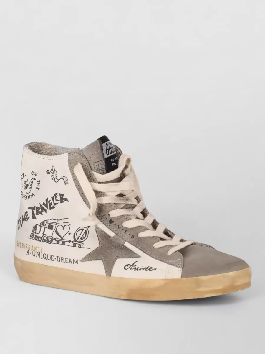 Golden Goose Leather High-Top Sneakers