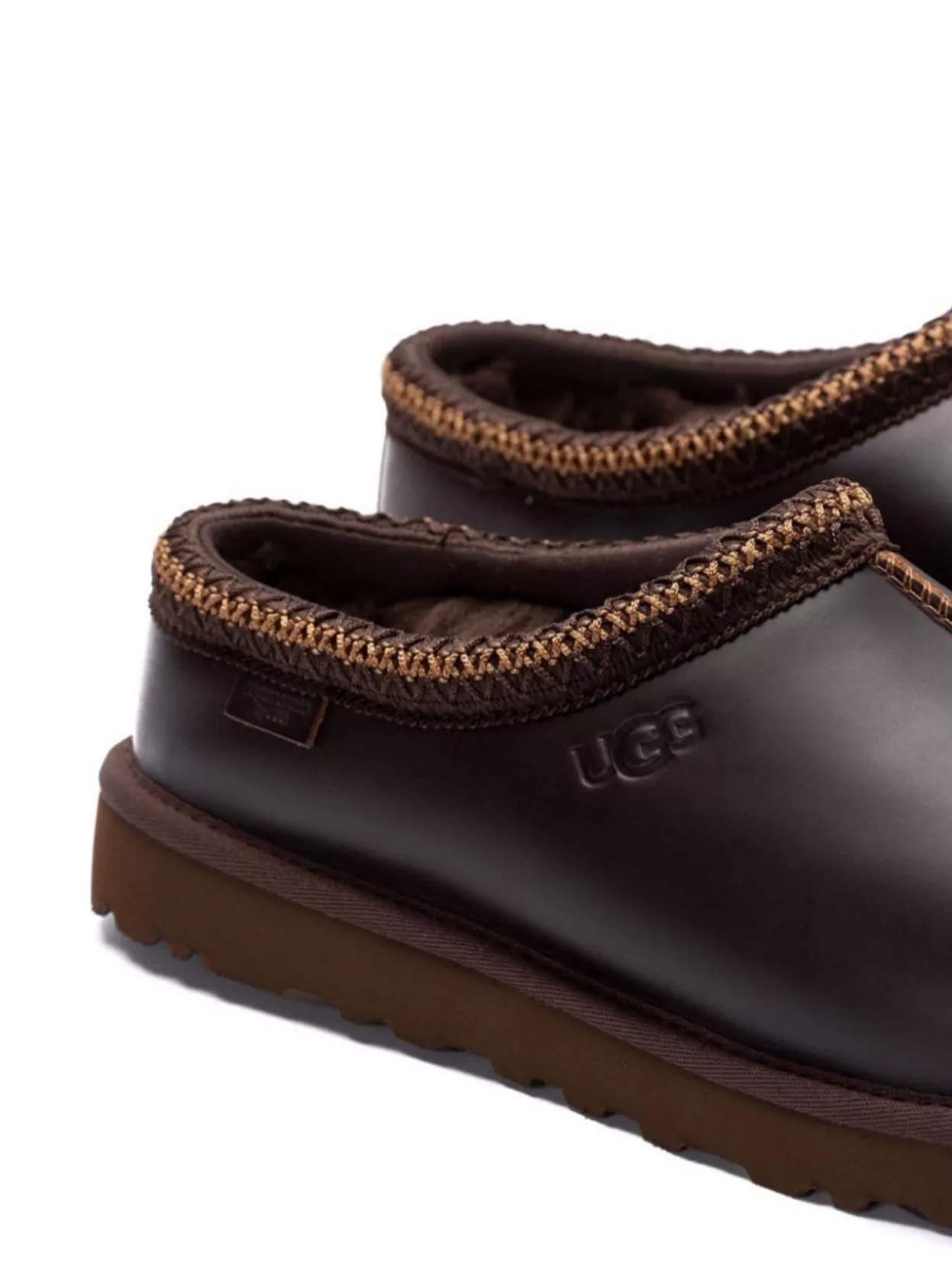 Ugg Cedar Leather Sheepskin Slippers