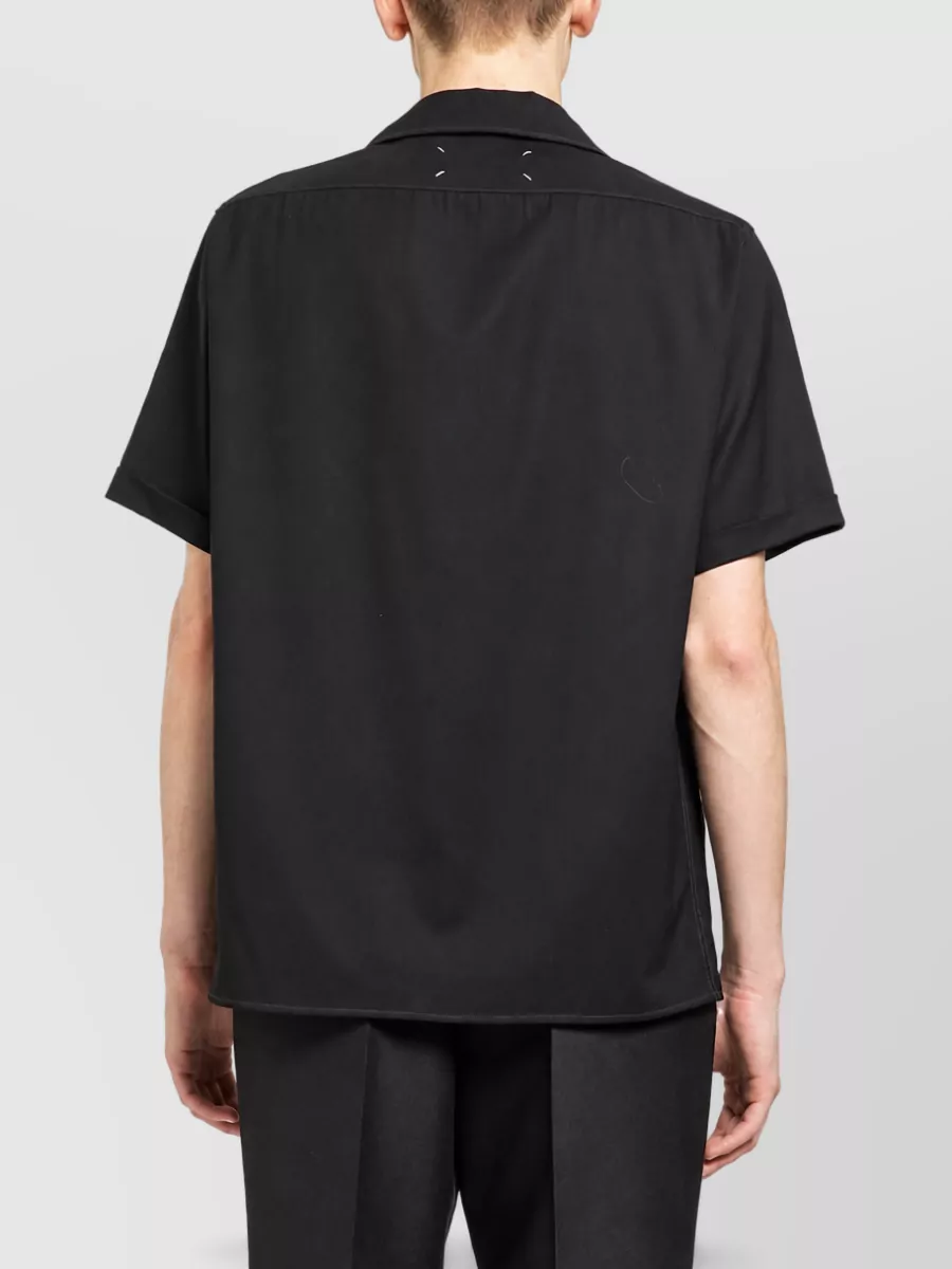 Maison Margiela Wool Short-Sleeve Shirt