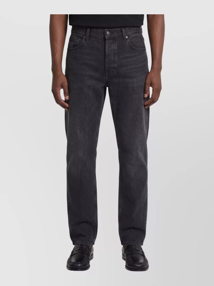 The Row denim high-rise straight-leg jeans