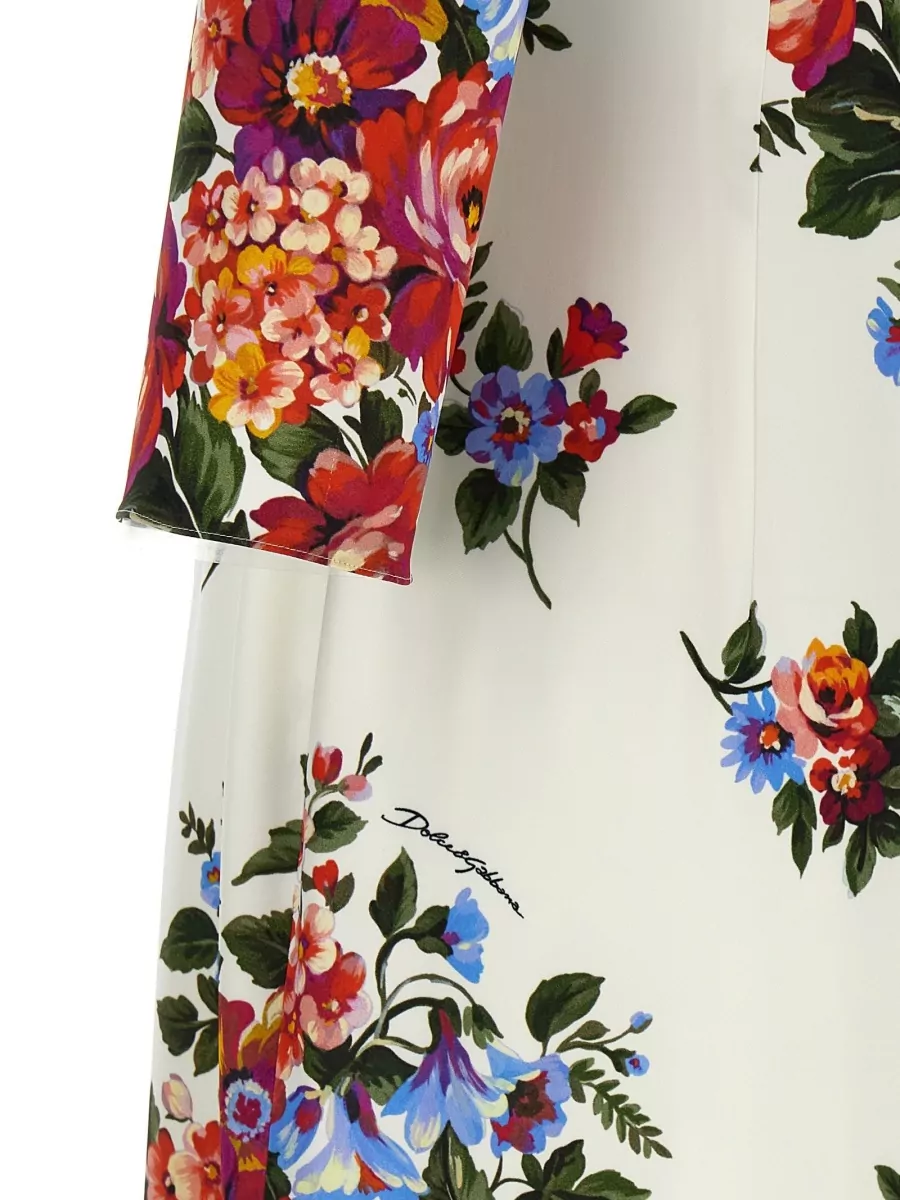Dolce&Gabbana Floral-Print Midi Dress