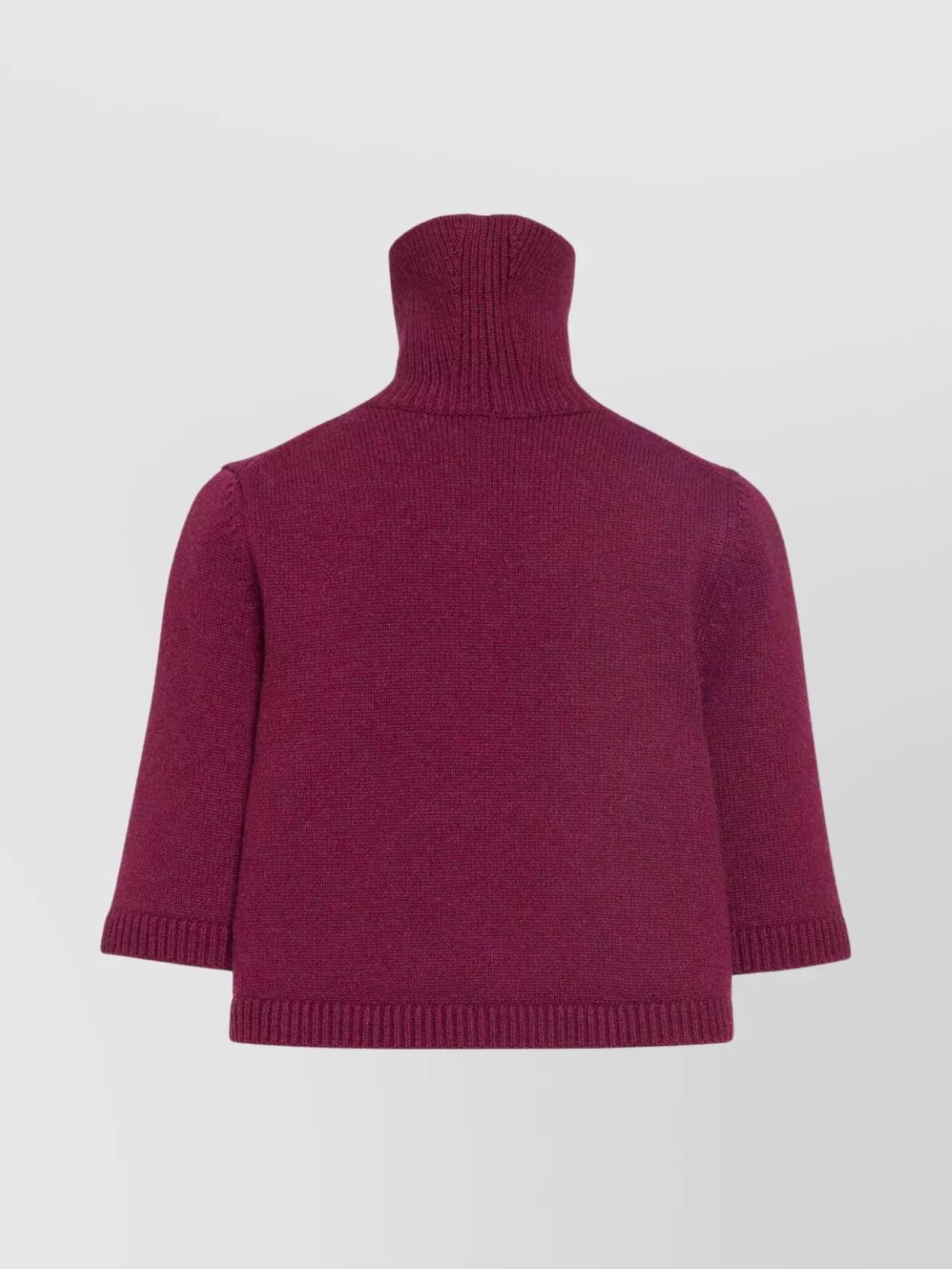 Alaïa Short Sleeve Cropped Knit Turtleneck Jumper In Multi