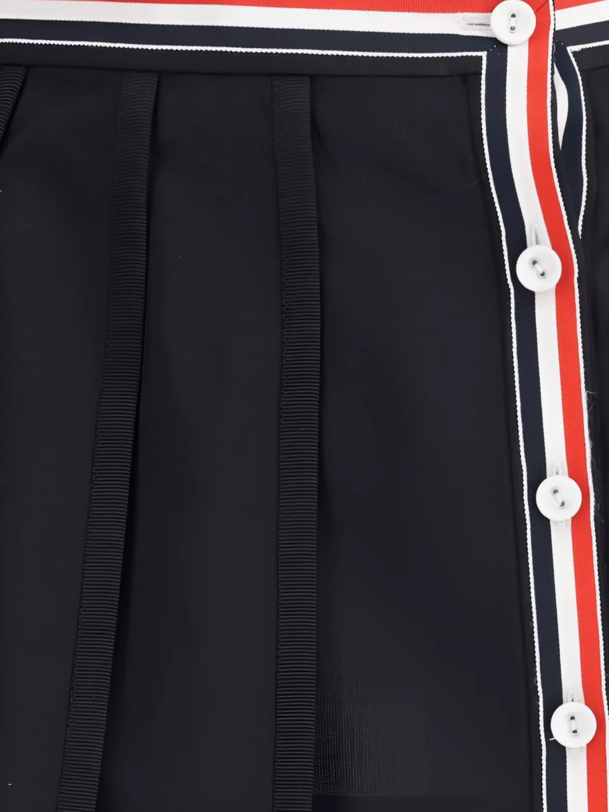 ミニスカート Thom Browne Black Ruffled Mini Skirt In Wool Blend Thom Browne Black Ruffled Mini Skirt In Wool Blend Women