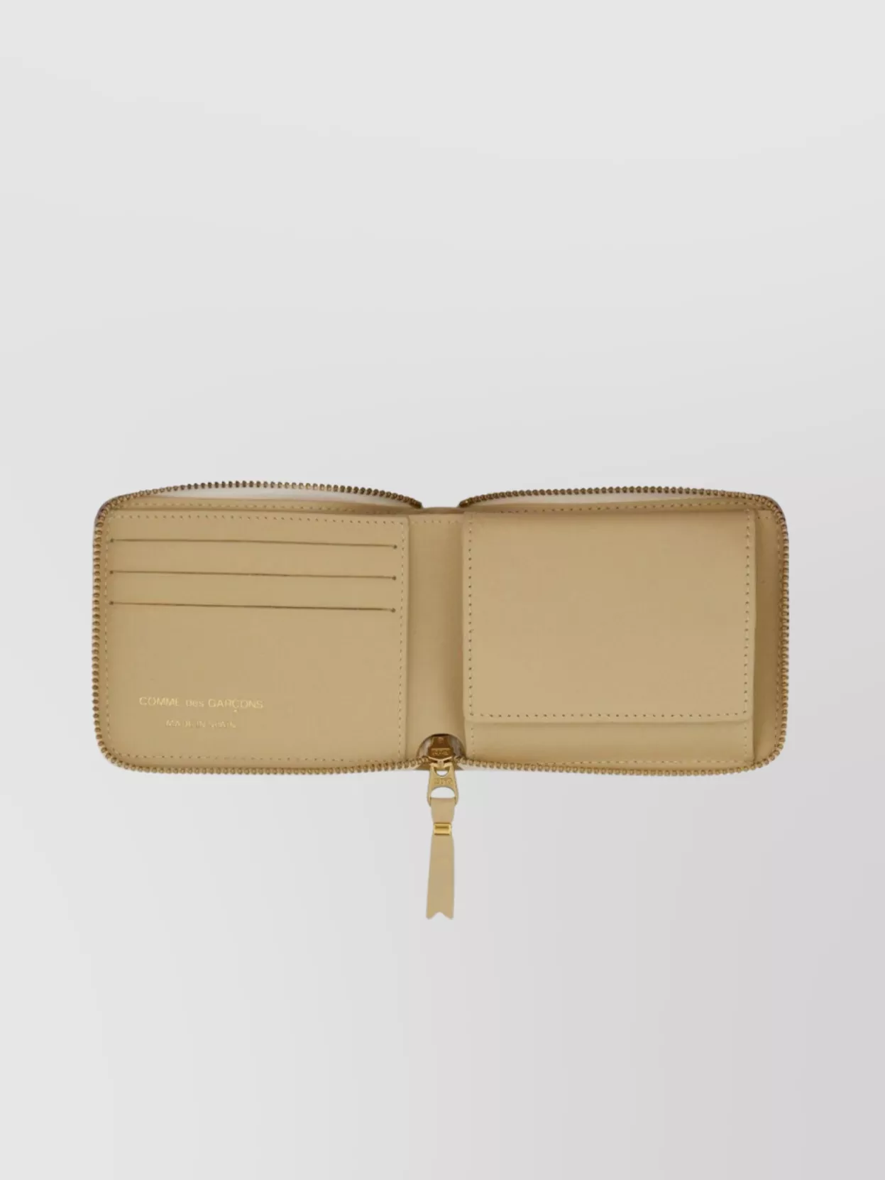 Comme Des Garçons Leather Wallet With Coin Pocket And Multiple Card Slots
