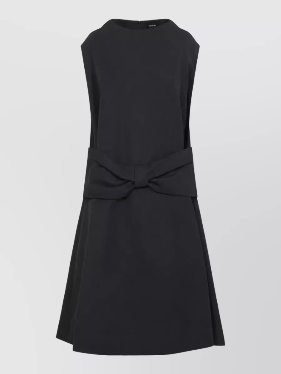 Simone Rocha sleeveless bow peplum midi dress