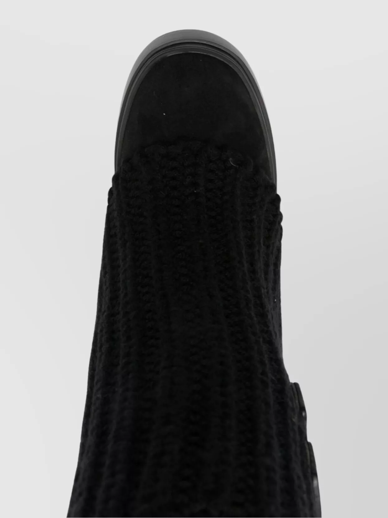Casadei Knit Upper Platform Ankle Boots
