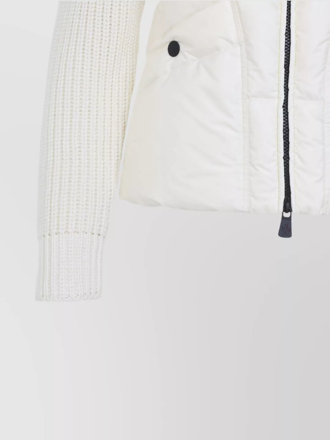 Moncler Grenoble High Collar Quilted Long Sleeve Jacket