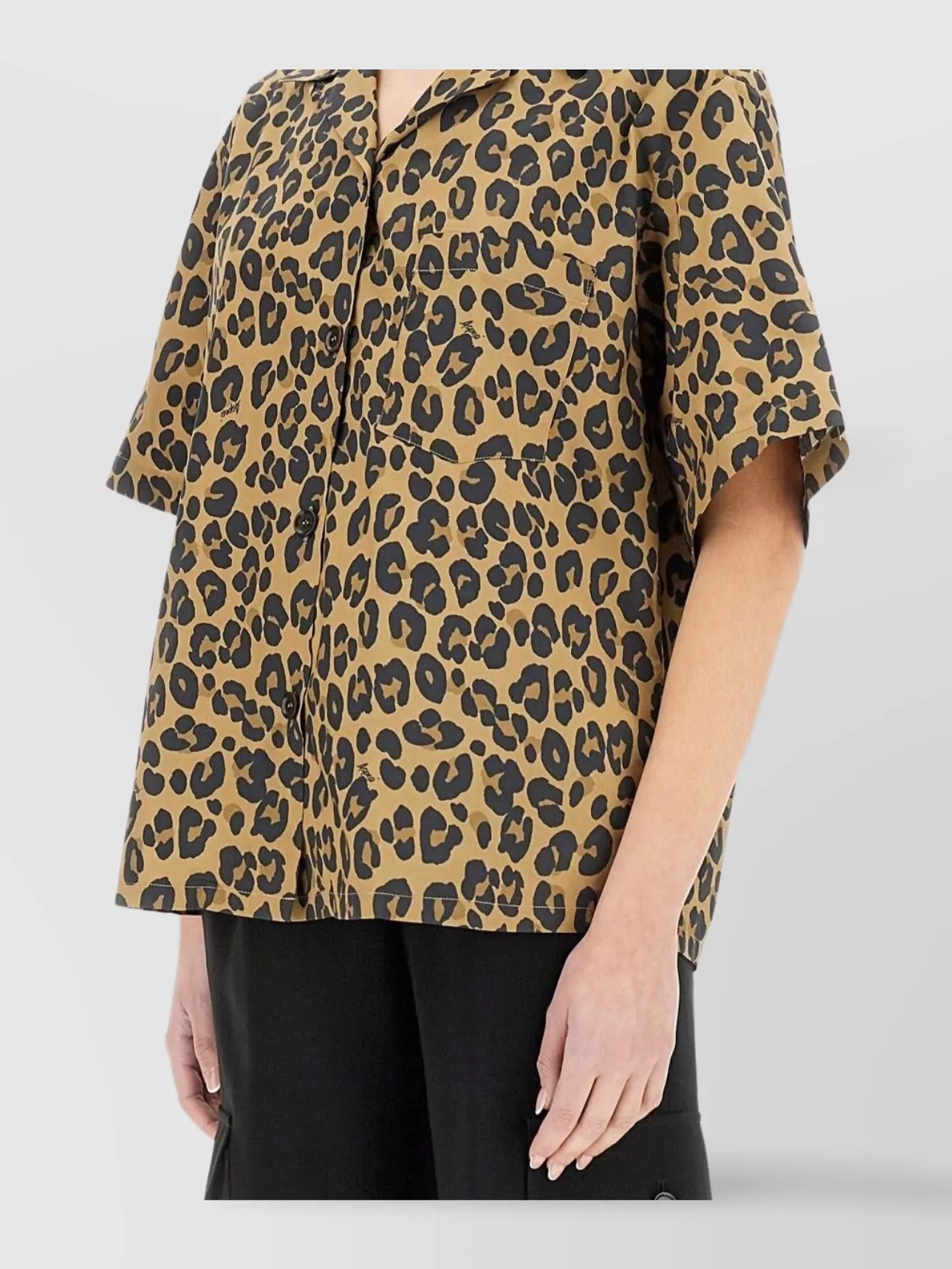 Aspesi Shirt Leopard Print Chest Pocket