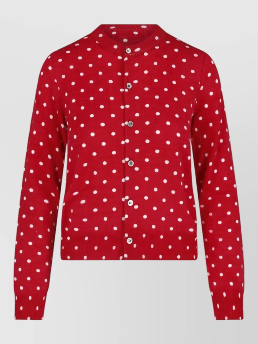 Comme des Garçons crewneck cardigan