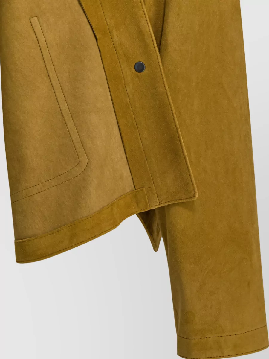 Furling By Giani Suede Single Breasted Coat