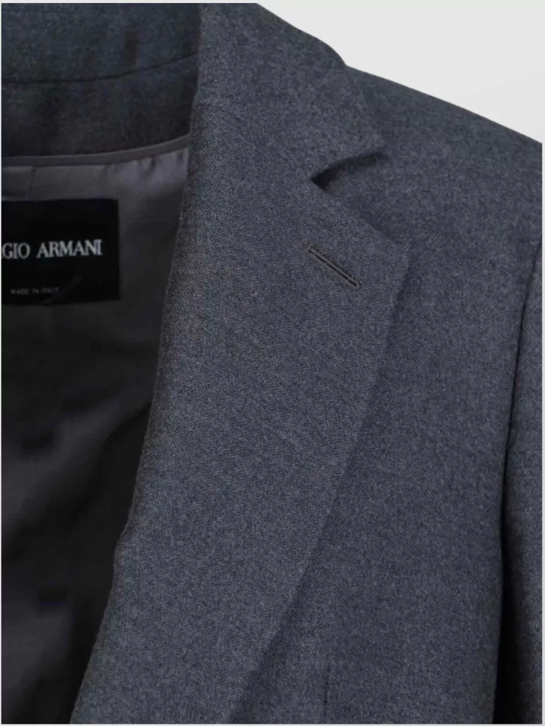 Giorgio Armani Tailored Blazer Notched Lapel Design