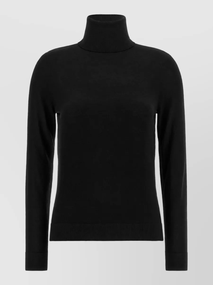 Lauren Ralph Lauren Silk mohair ribbed turtleneck sweater
