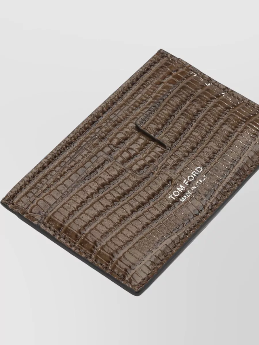Tom Ford Tejus T Line Leather Cardholder
