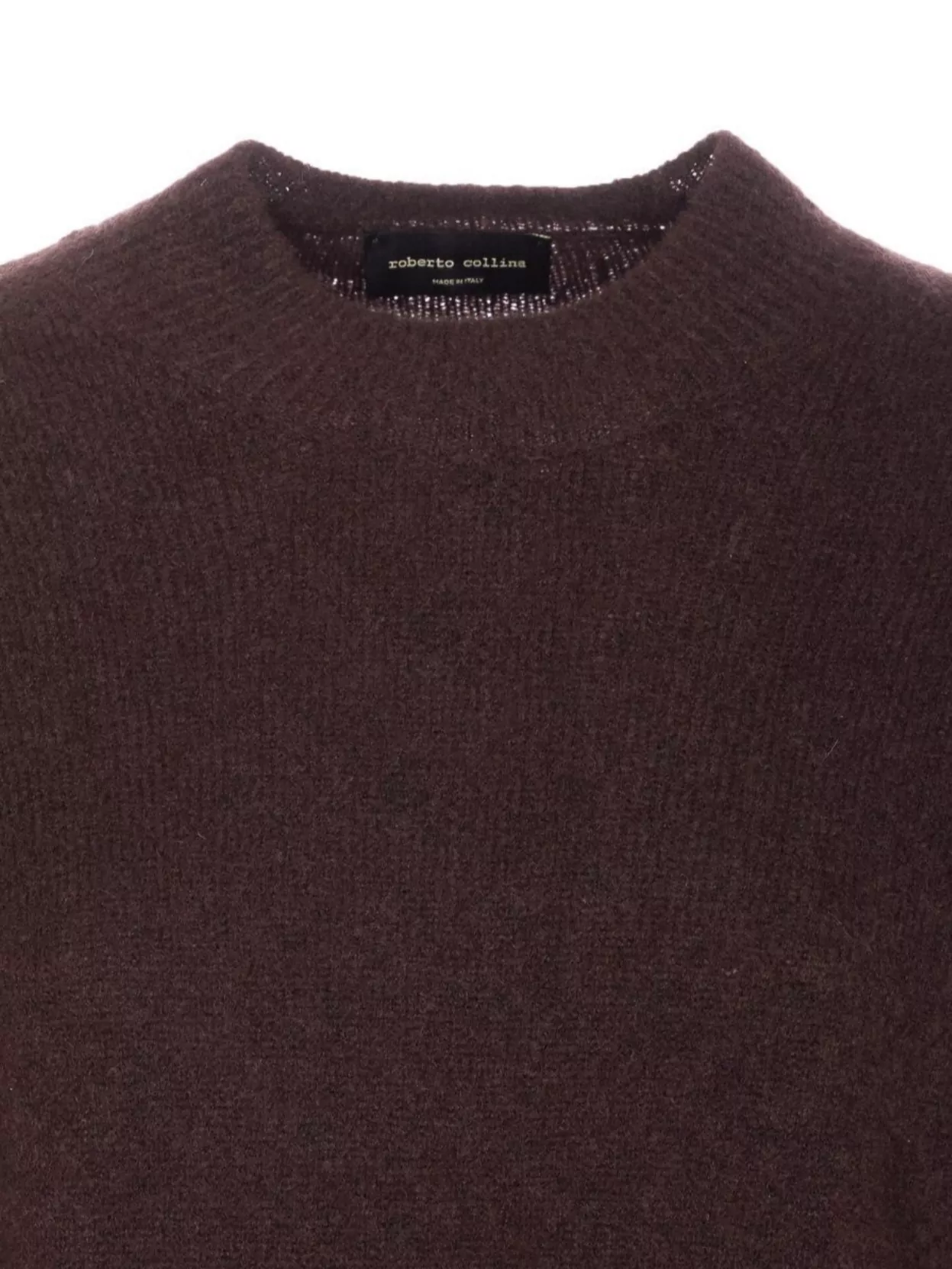 Roberto Collina Soft Textured Crewneck Sweater With Ribbed Cuffs