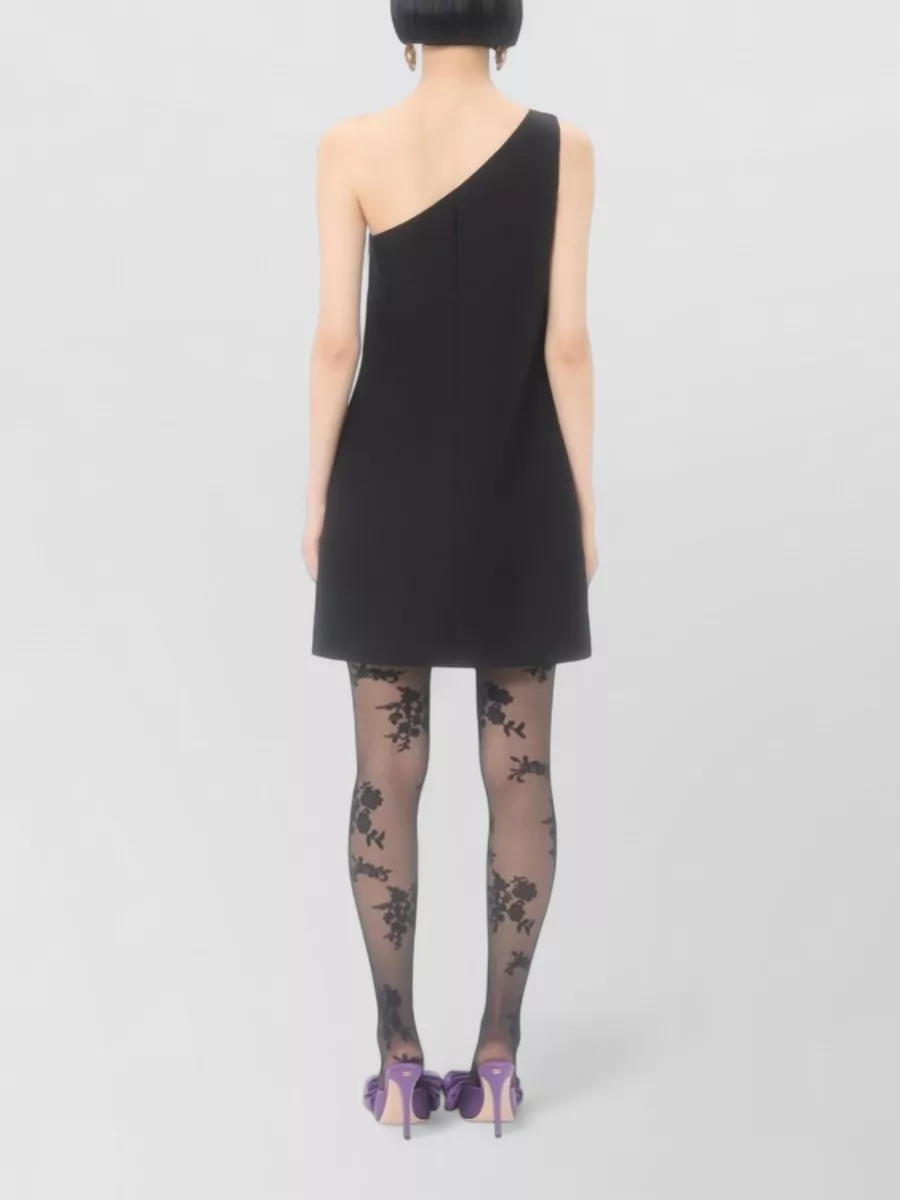 Valentino Garavani One Shoulder Dress Mini Length Bow