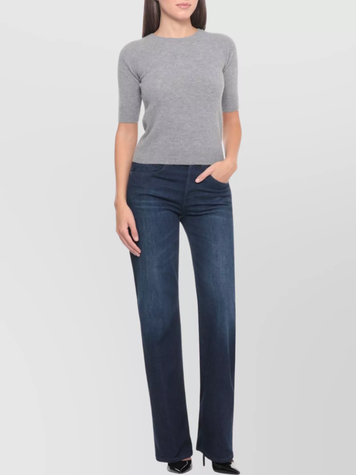 Dondup Straight Cut Five Pocket Denim Trousers