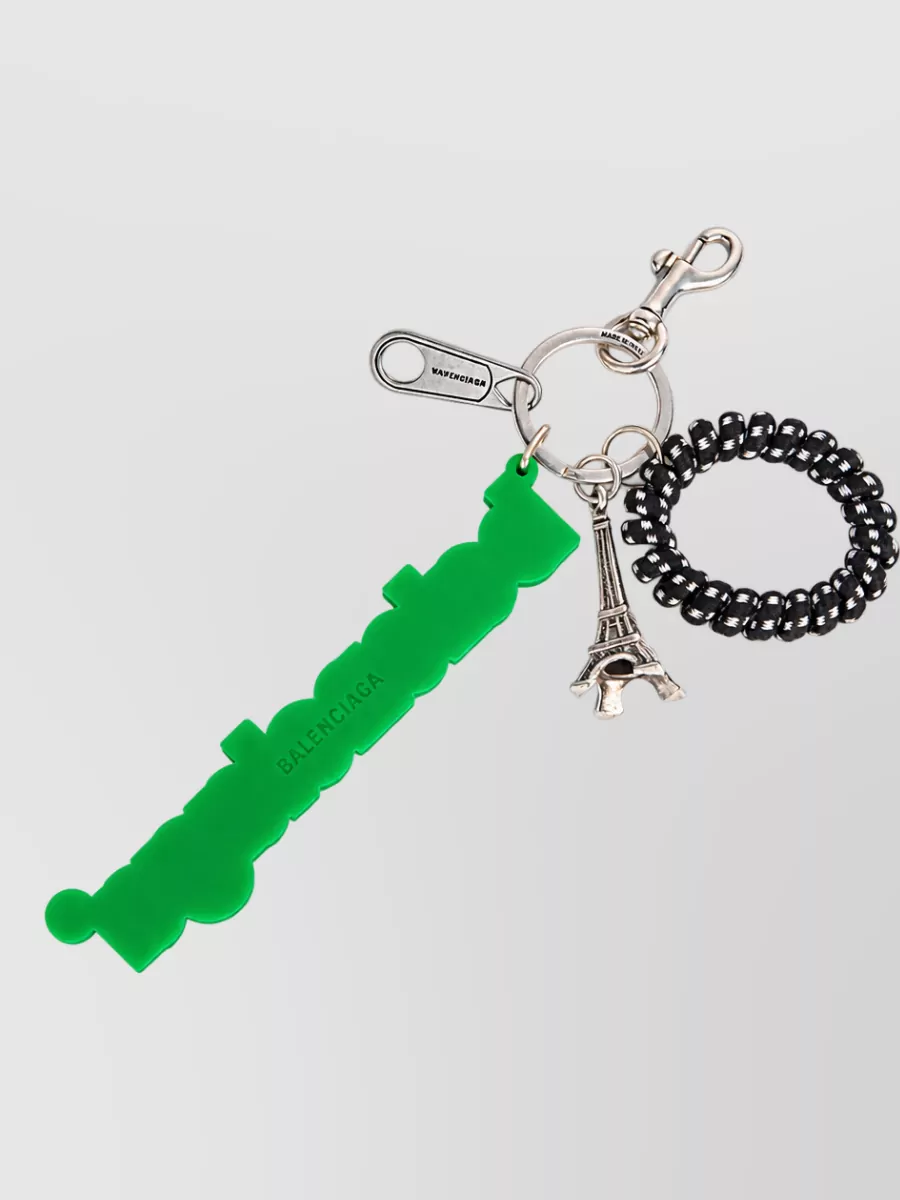 Balenciaga Logo Keychain