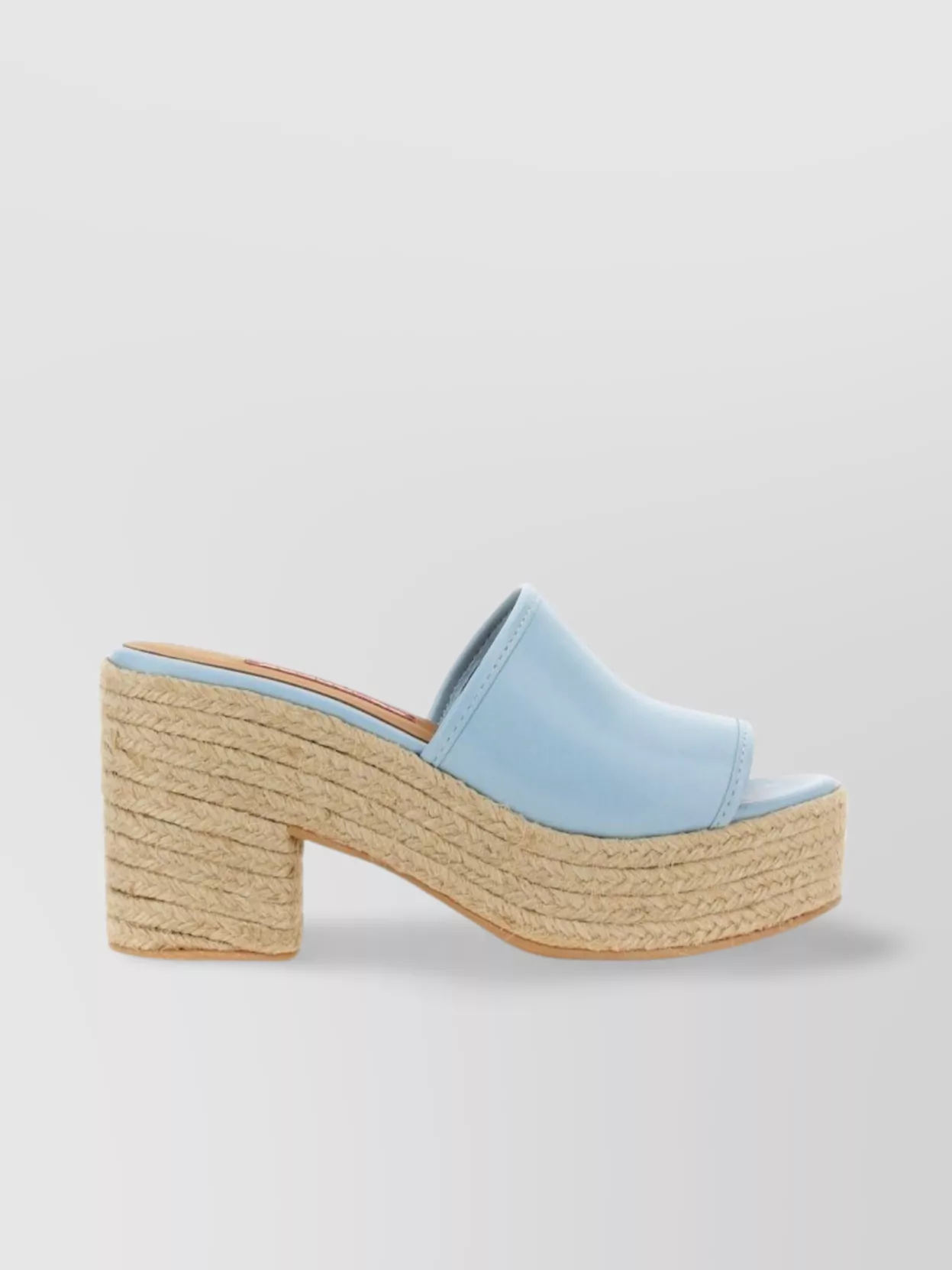 Moschino Block Heel Espadrille Open Toe Sandals