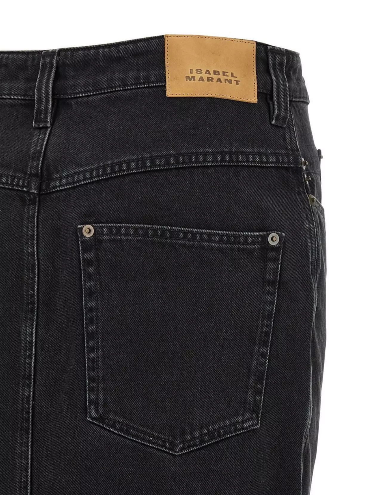 Isabel Marant Skirt With Front And Back Pockets In Black