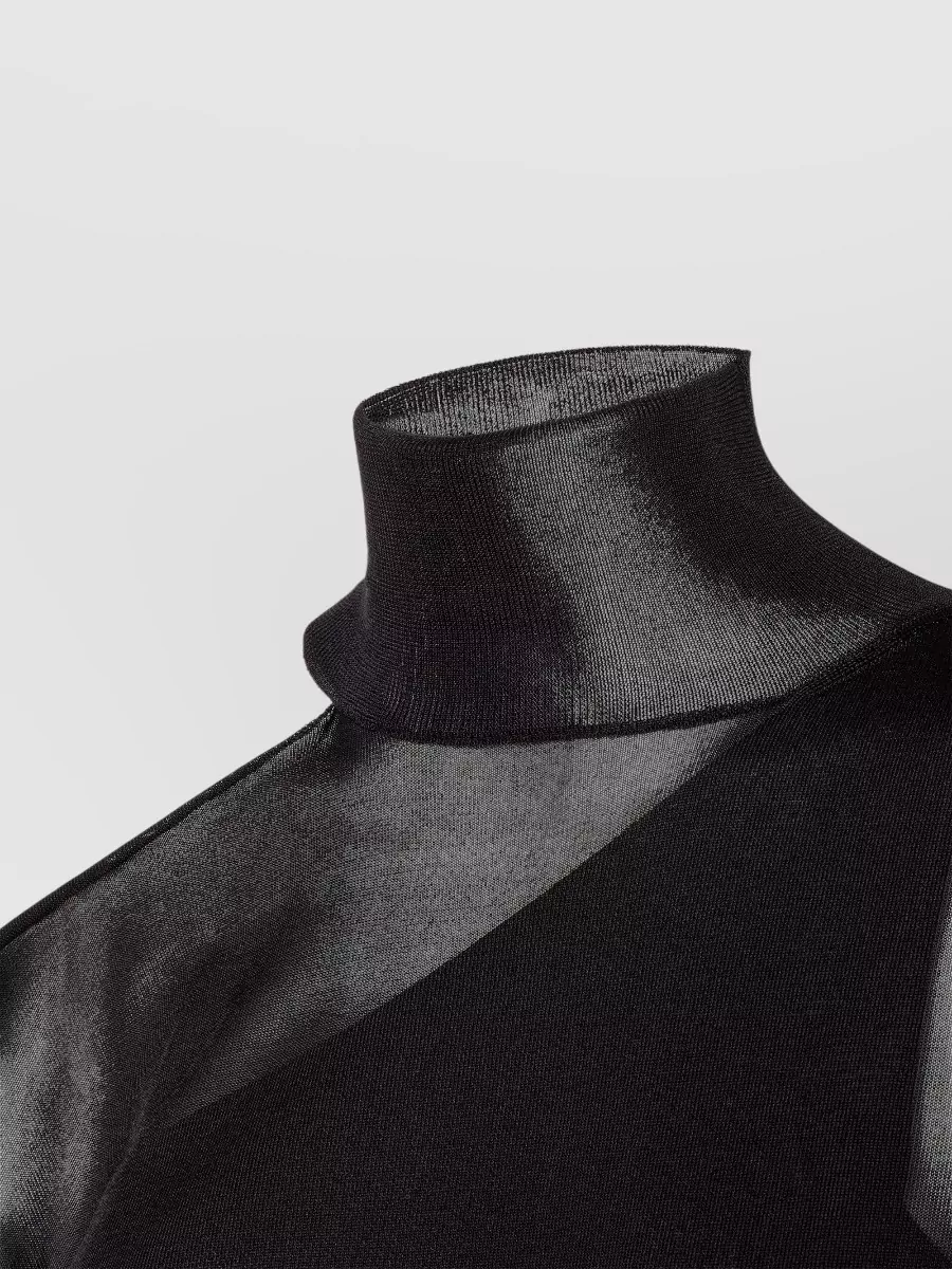 Fendi Silk Turtleneck Cutout Jumper