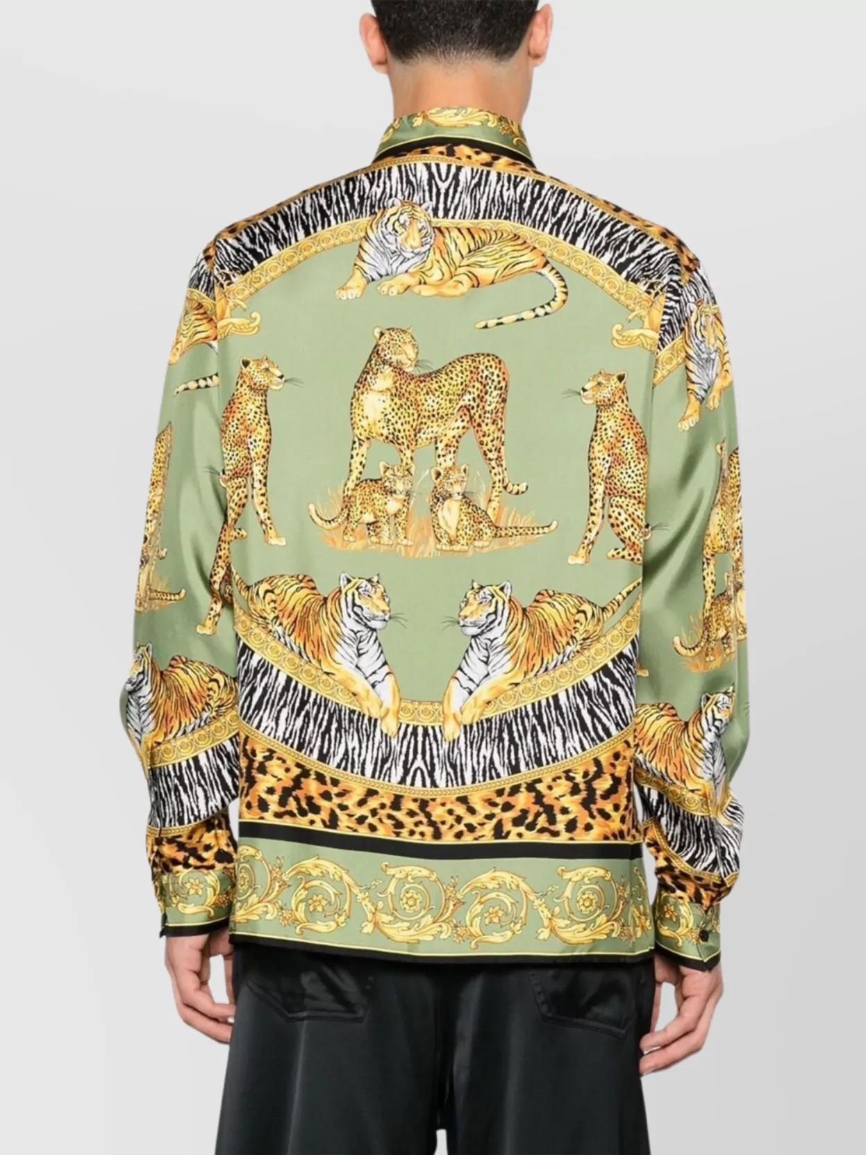 Versace Animal Barocco Graphic Print Shirts