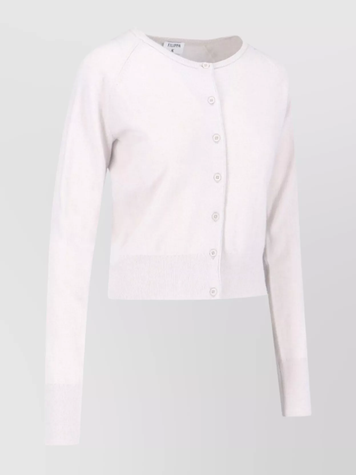 Filippa K Ribbed Crewneck Knitwear Long Sleeves In White
