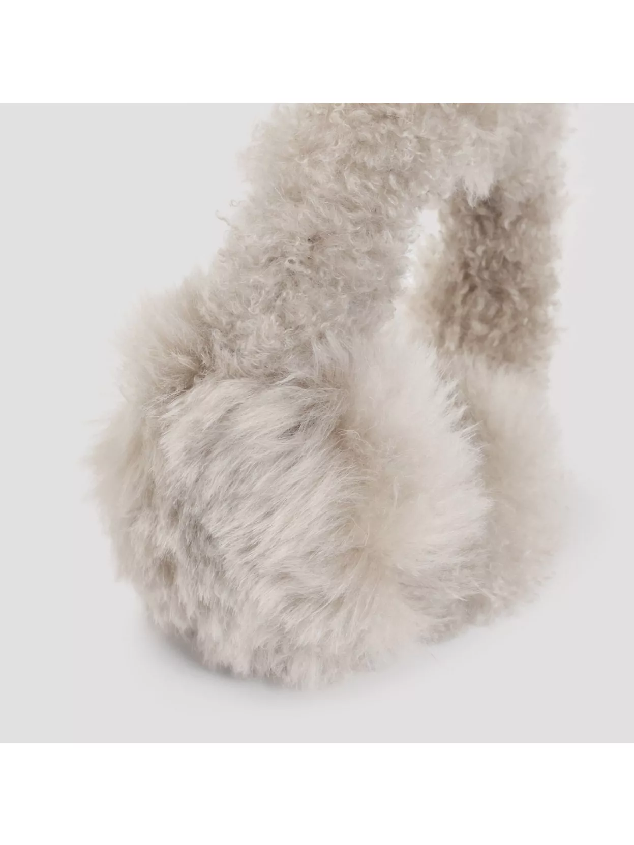 Yves Salomon Circular Faux Fur Fluffy Earmuffs