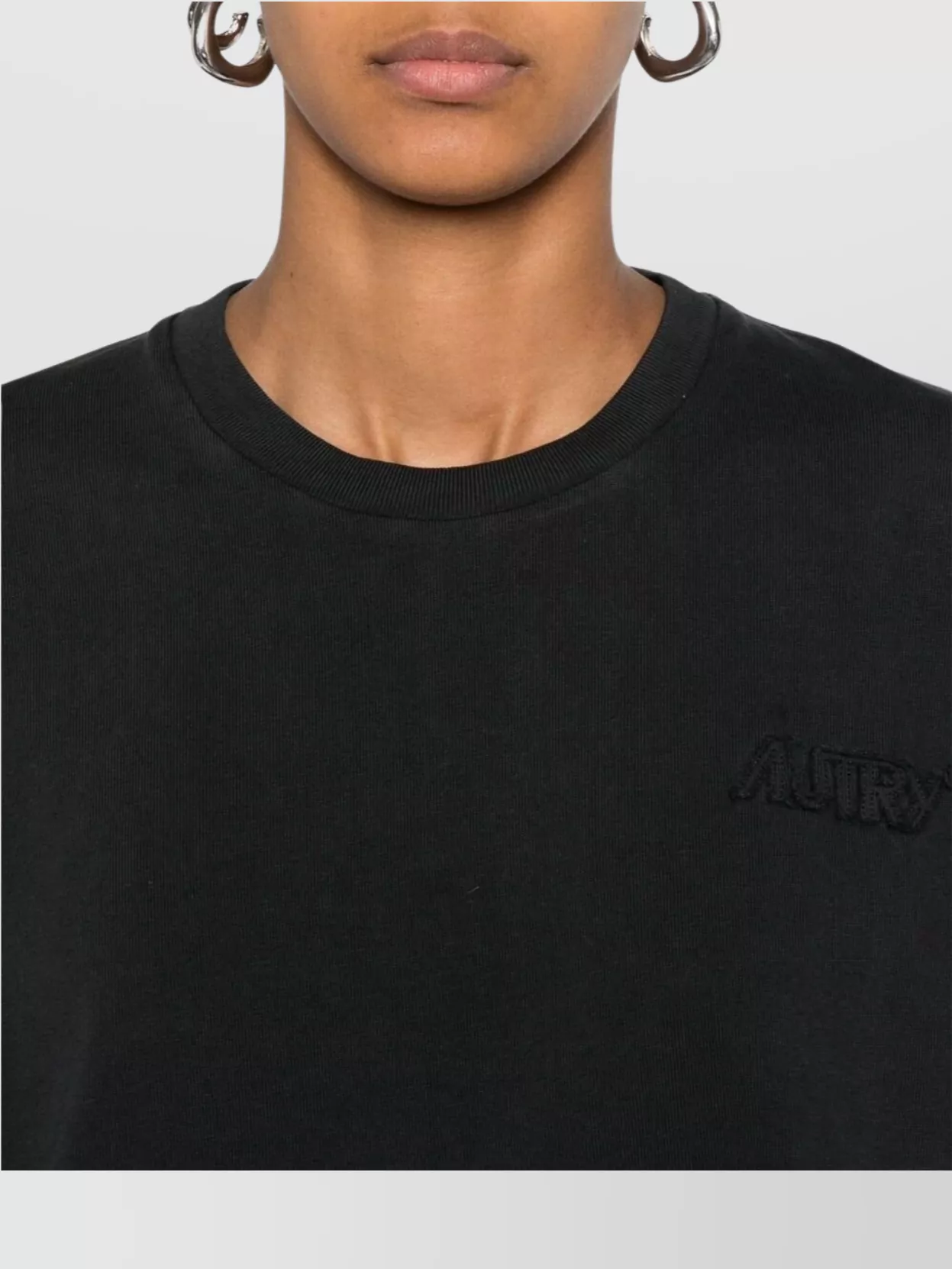 Shop Autry Crew Neck Cropped Top