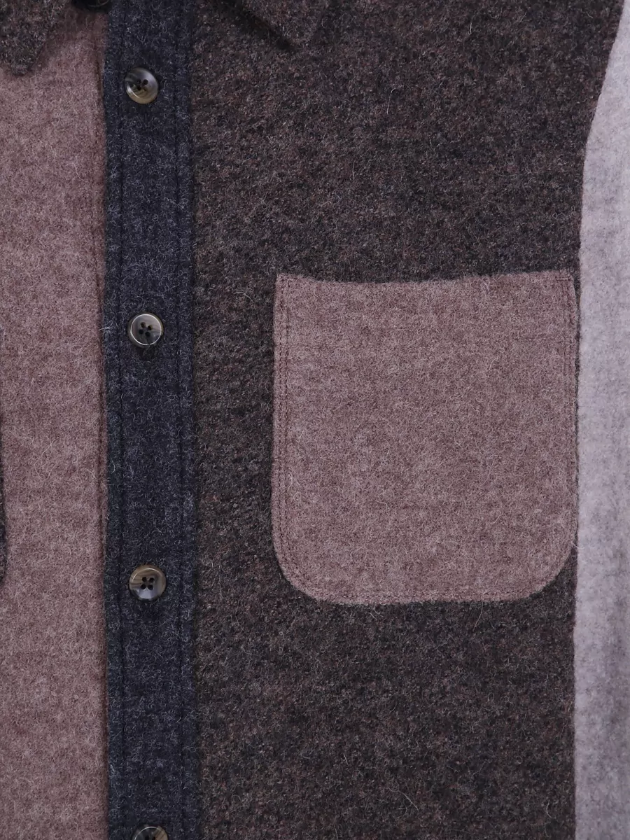 Les Deux Wool Colourblock Overshirt