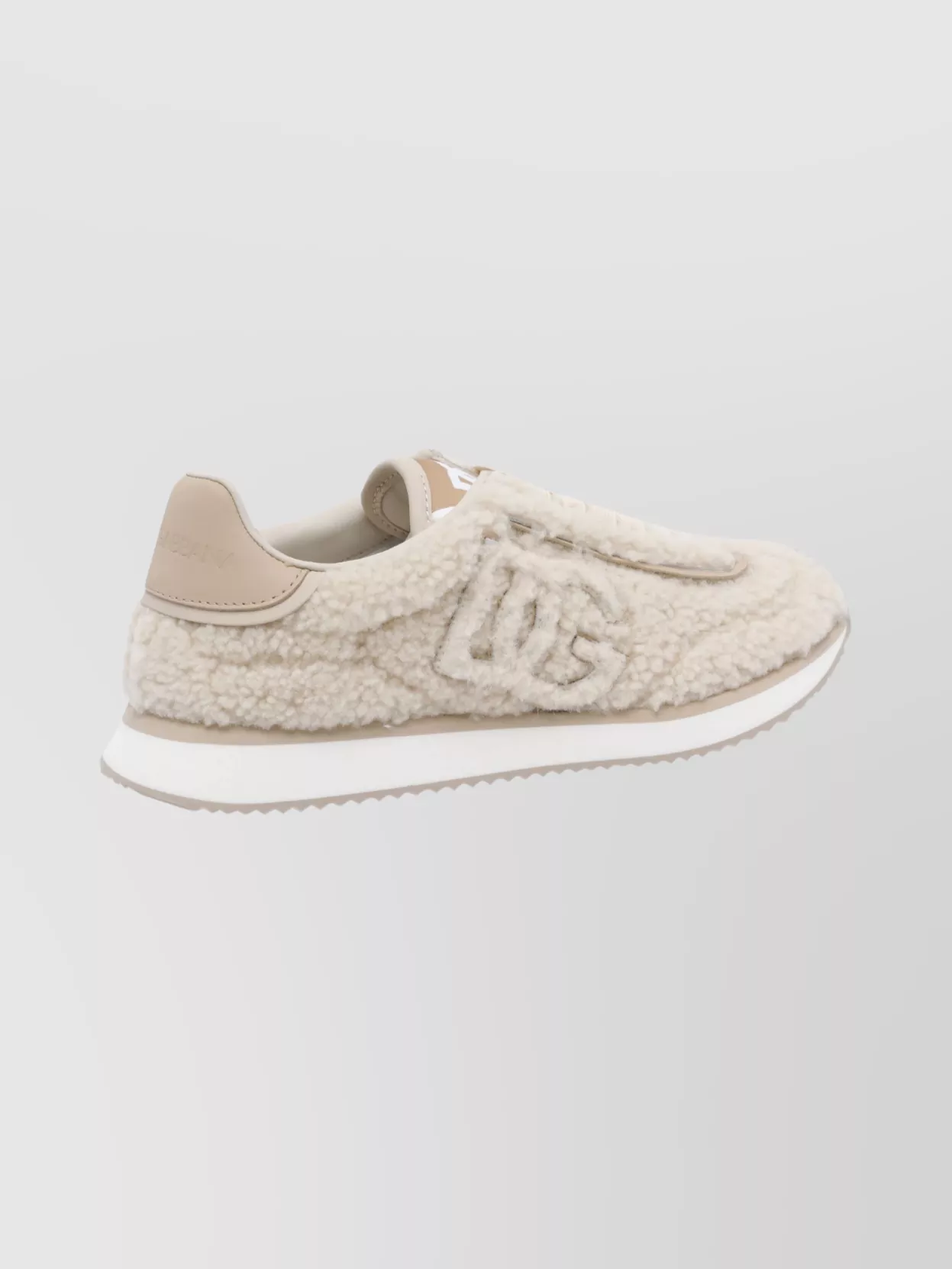 Dolce&Gabbana Casual Round Toe Sneakers With Teddy Effect