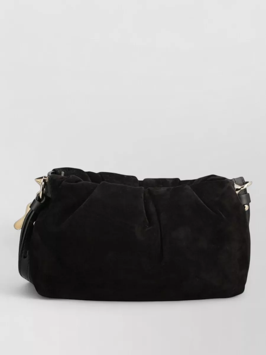 Christian Louboutin eva mini suede leather clutch bag