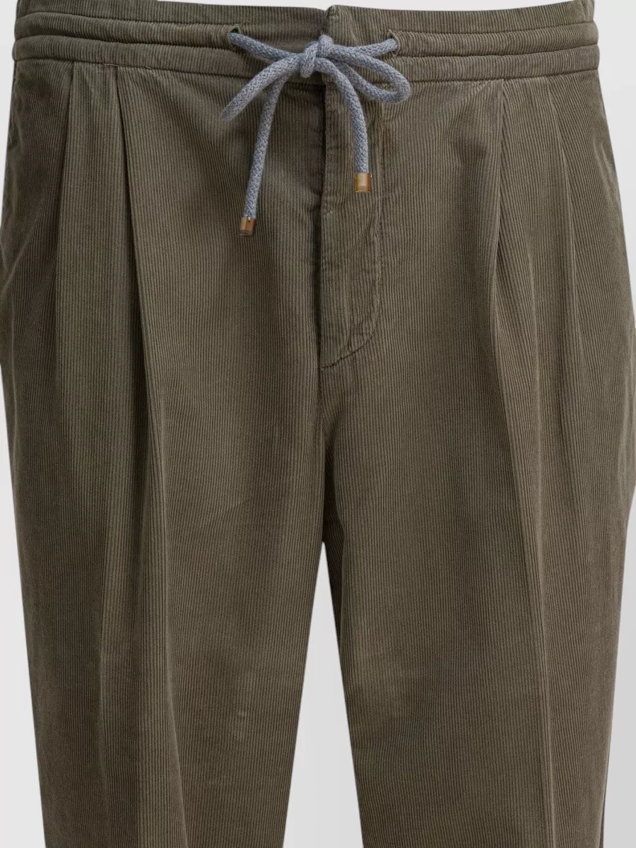 Brunello Cucinelli Drawstring Waist Corduroy Trousers And Pockets