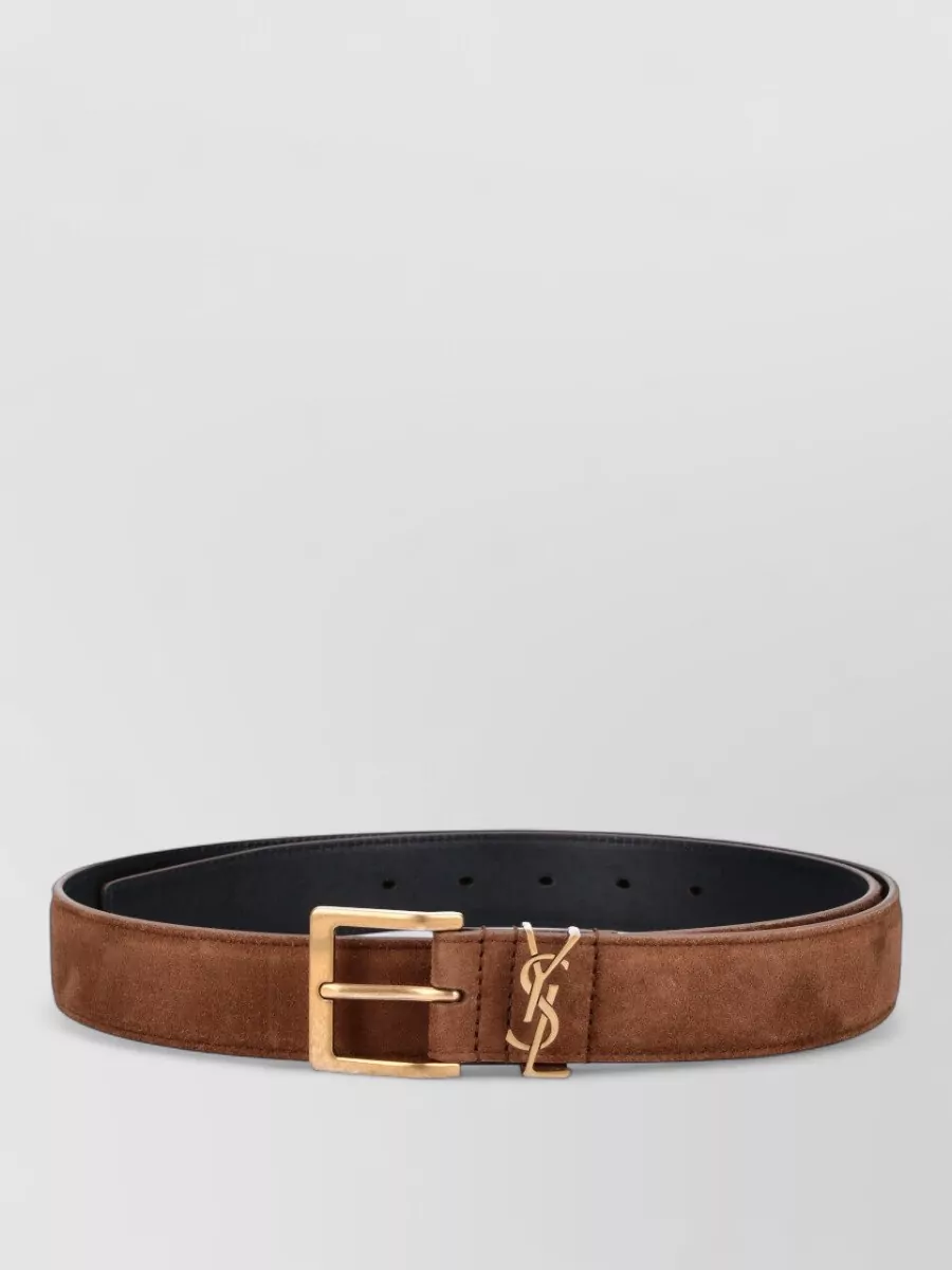 Saint Laurent suede belt