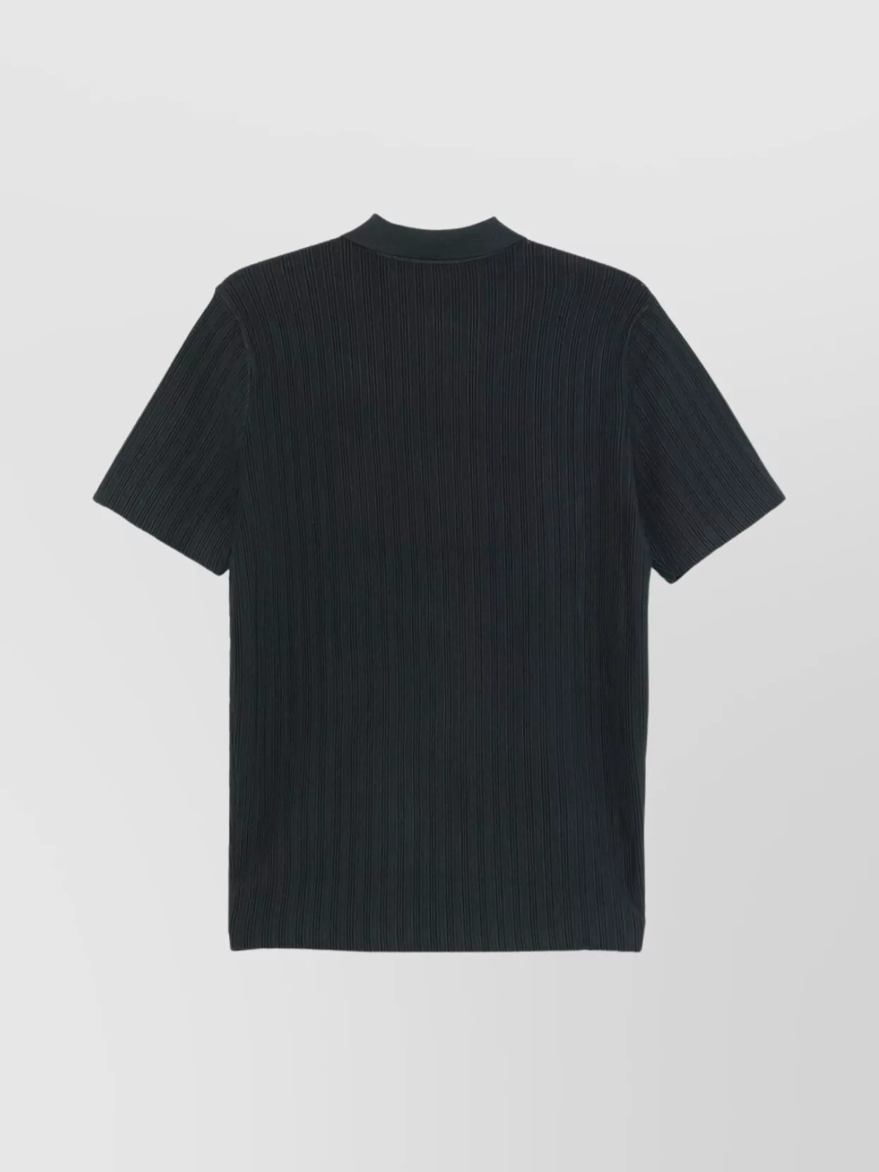 Emporio Armani Textured Polo Shirt With Collar And Short Sleeves