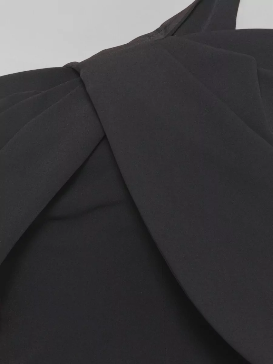 Solace London Draped One-Shoulder Mini Dress