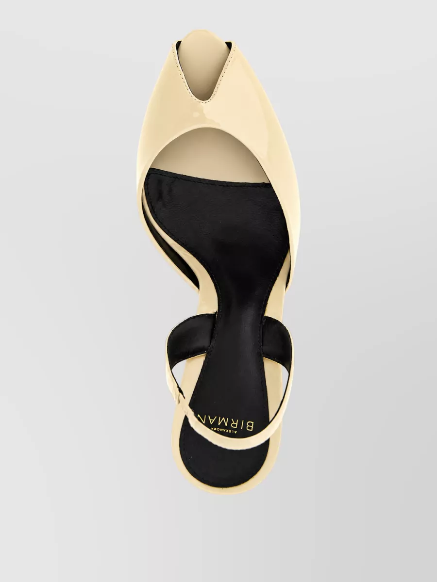 Alexandre Birman Leather Slingback Mules
