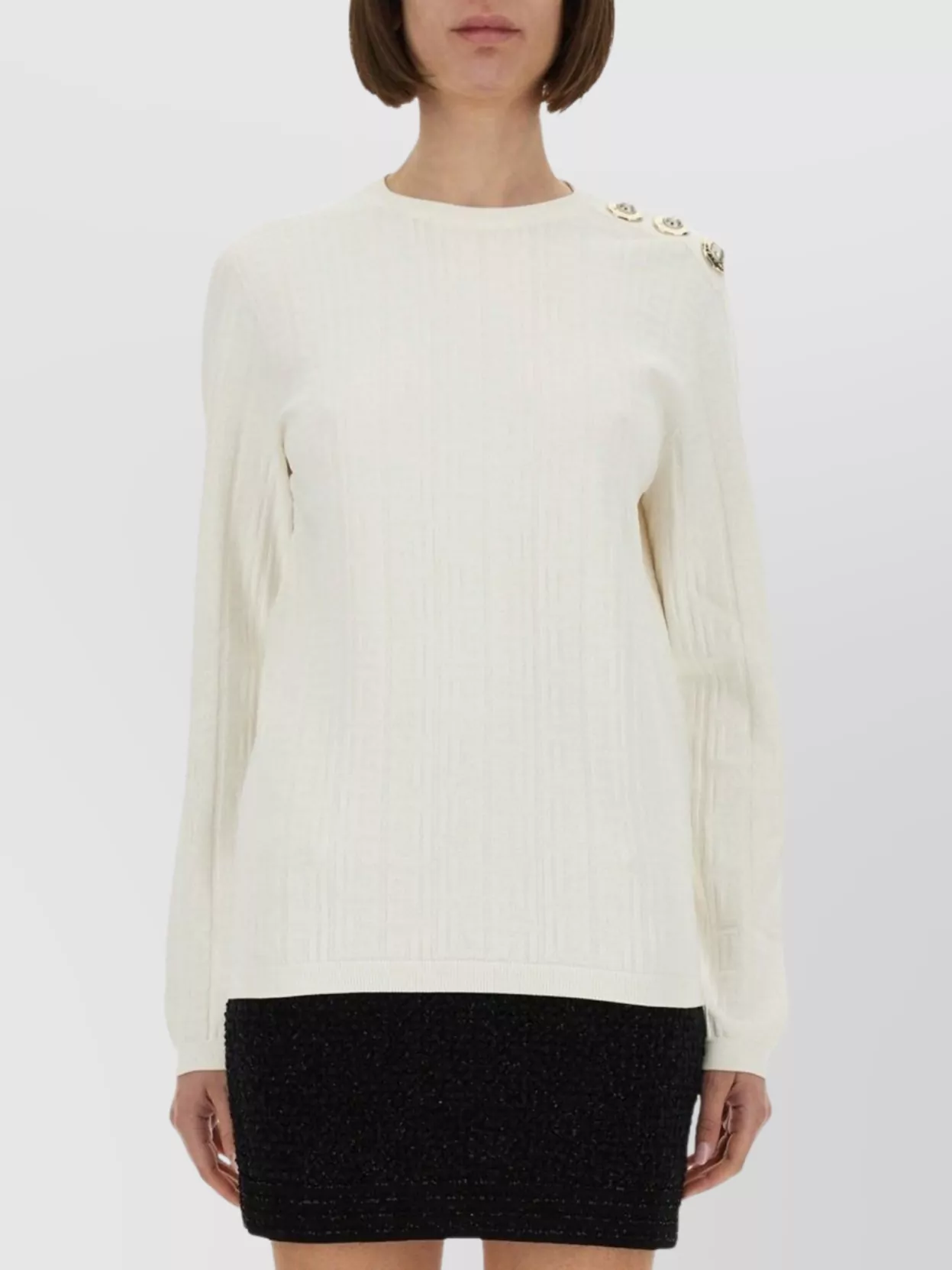 Balmain Knitwear Tops Button Detail
