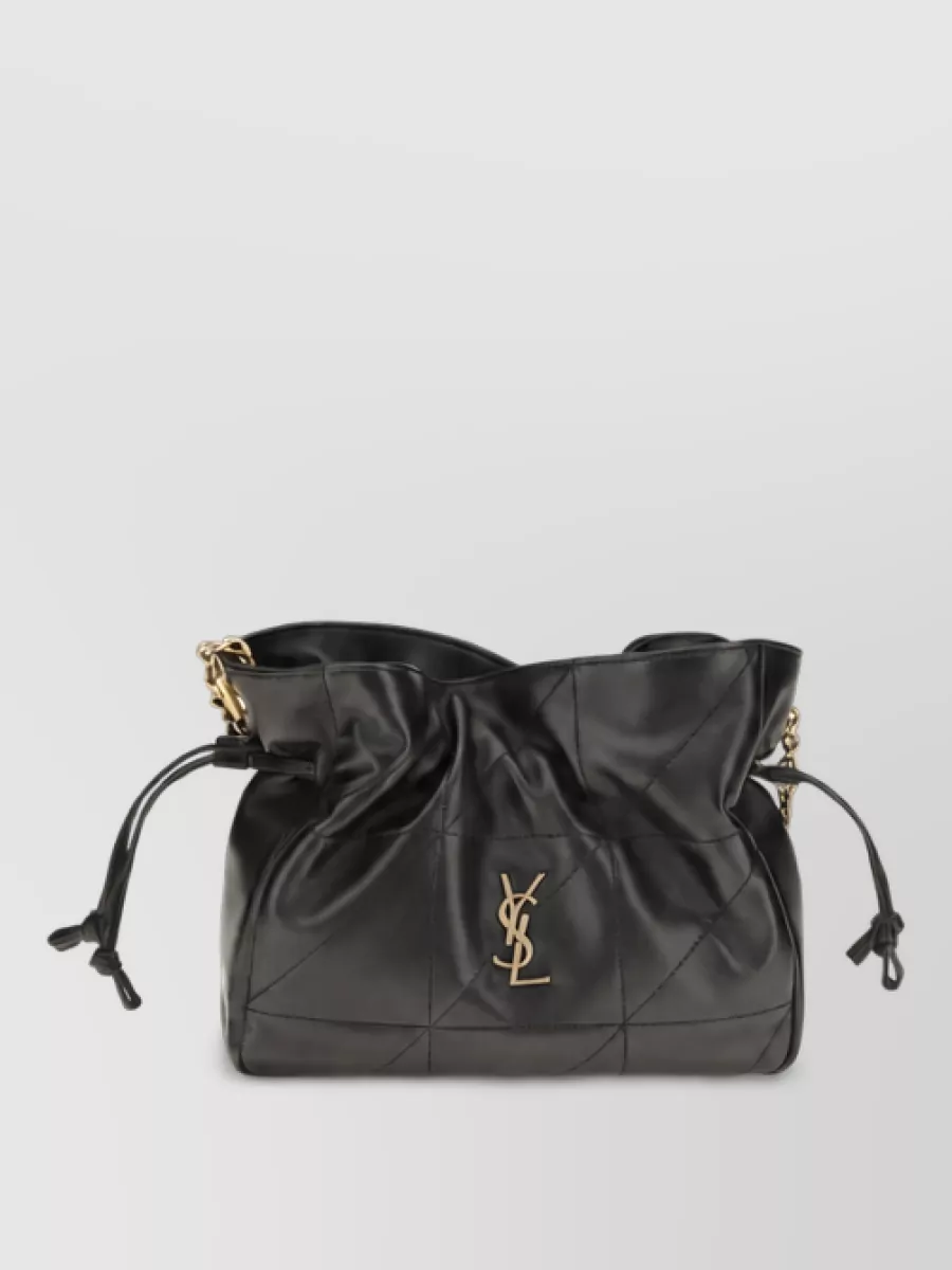 Saint Laurent na lamb leather bucket bag