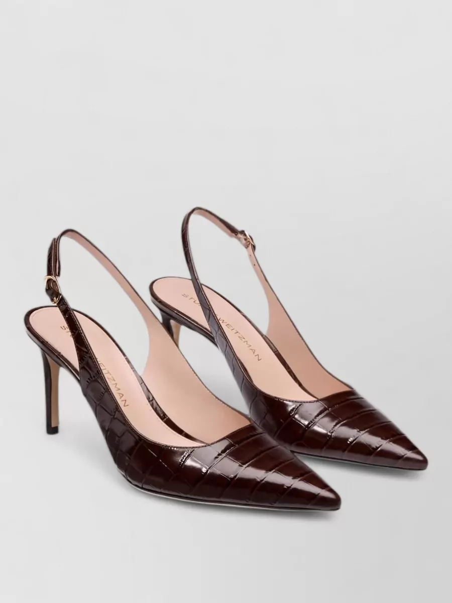 Stuart Weitzman leather flat pumps