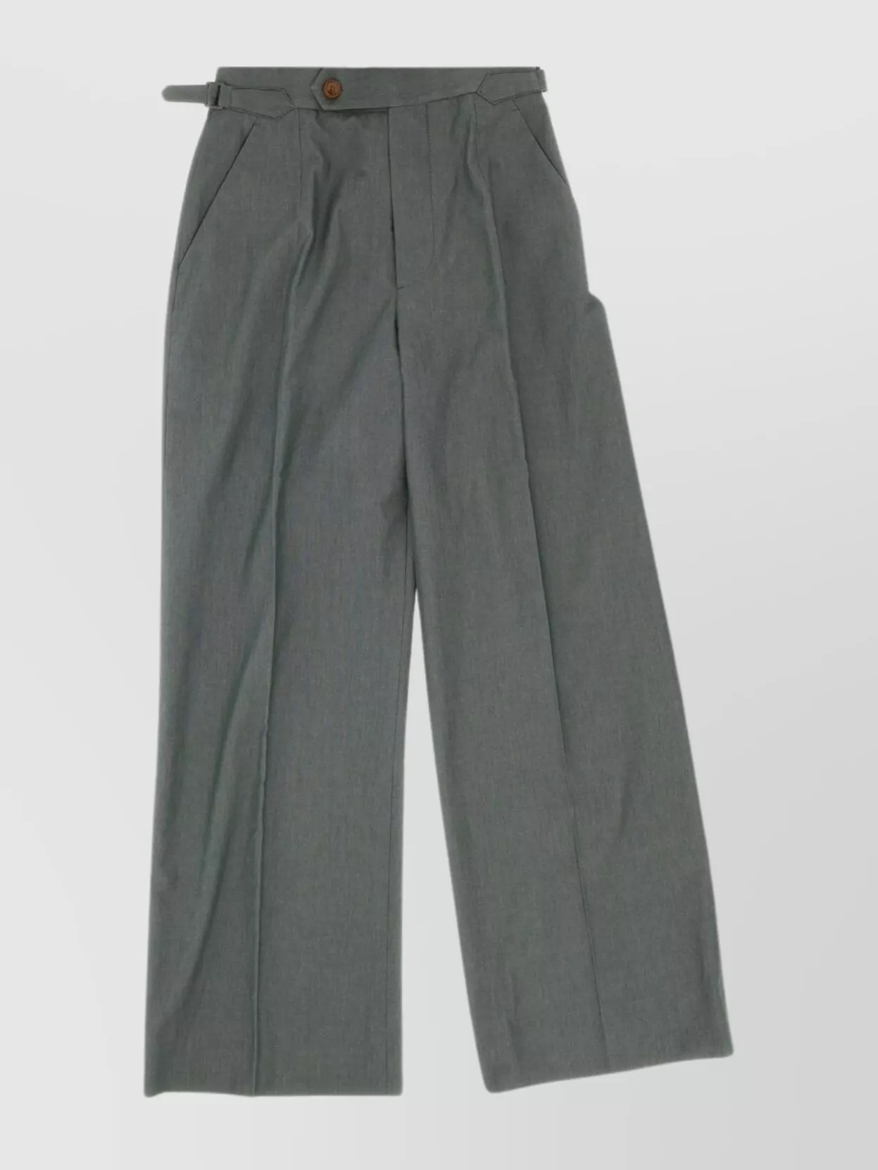 Shop Vivienne Westwood Belt Looped Pleated Wide Leg Trousers