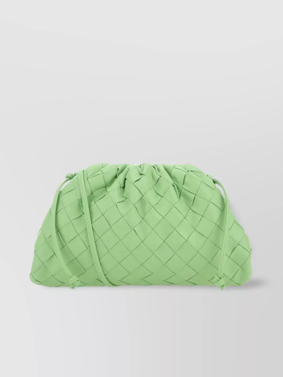 Shop Bottega Veneta Compact Leather Quilted Shoulder Bag In Pastel