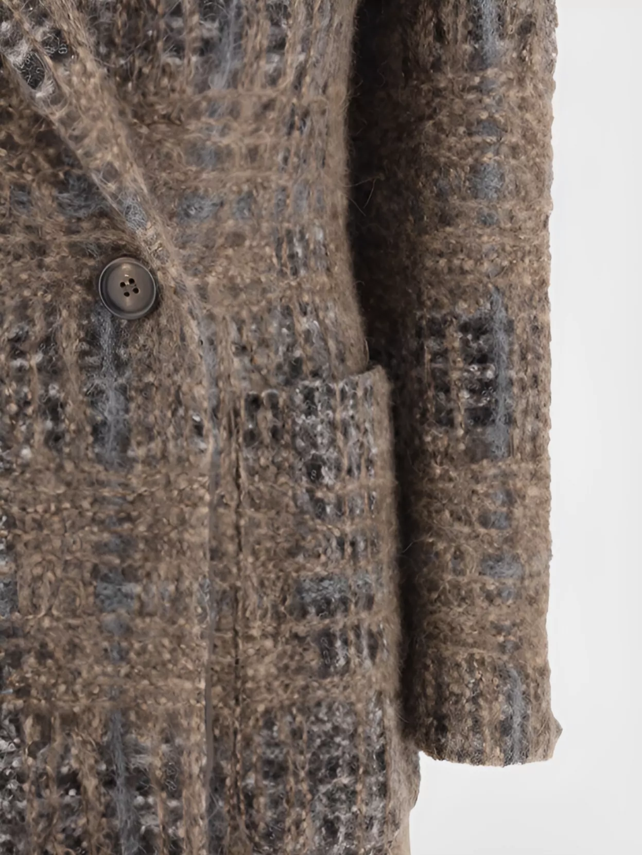 Brunello Cucinelli Check Pattern Mohair Blazer Jacket In Multi