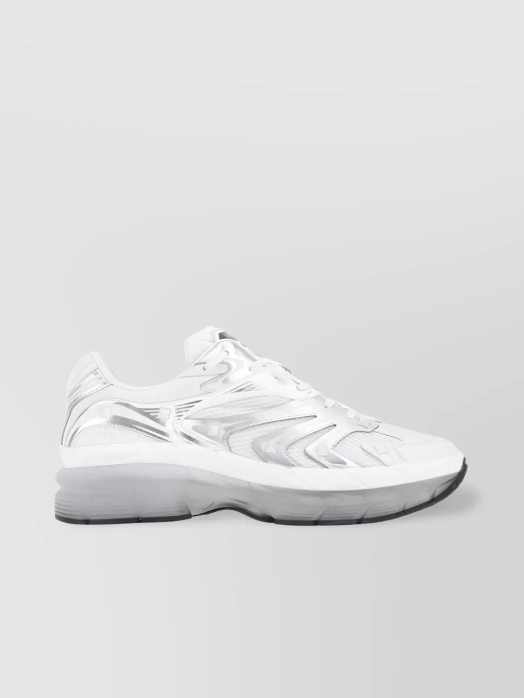 Shop Valentino Cushioned Collar Chunky Sole Sneakers For A Modern Look In White