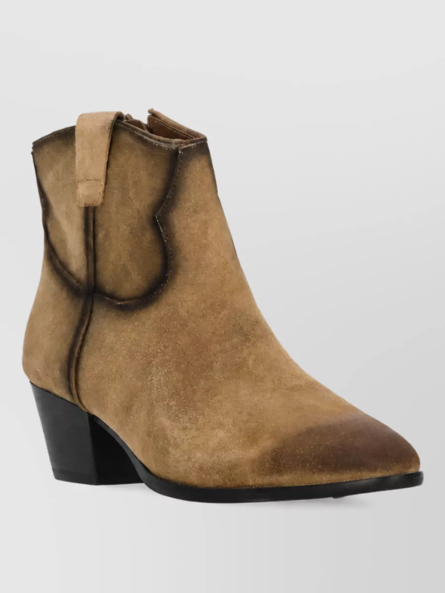 Ash suede leather ankle boots